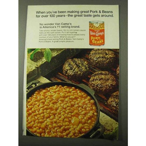 1971 Van Camp's Pork and Beans Ad - Over 100 Years