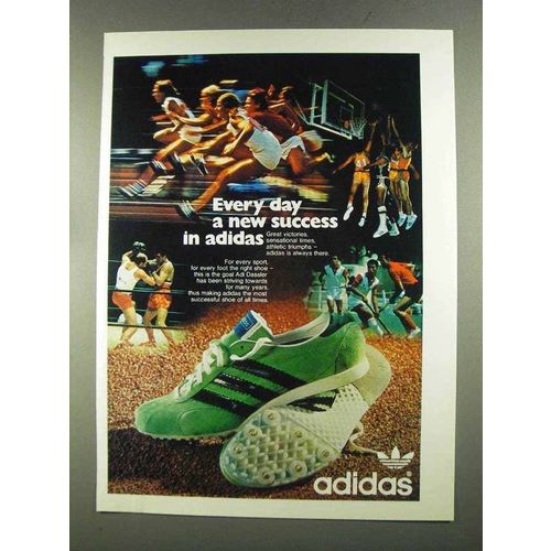 1972 Adidas Shoes Ad - Every Day A New Success