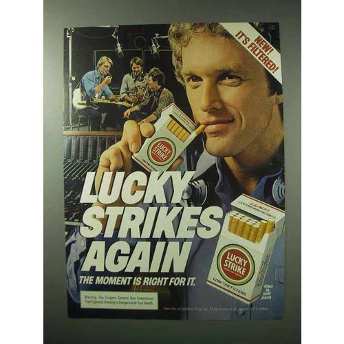 1983 Lucky Strike Cigarettes Ad - Strikes Again
