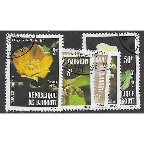 DJI 1978 (SET) 'FLOWERS '(5v) FINE USED (54-920)