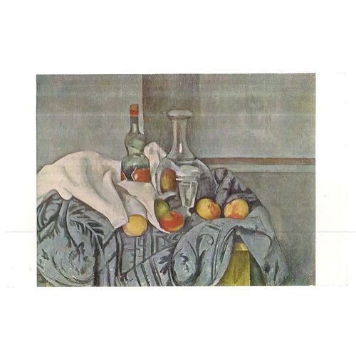 STILL LIFE painting by PAUL CEZANNE unused vintage postcard Washington Gallery /