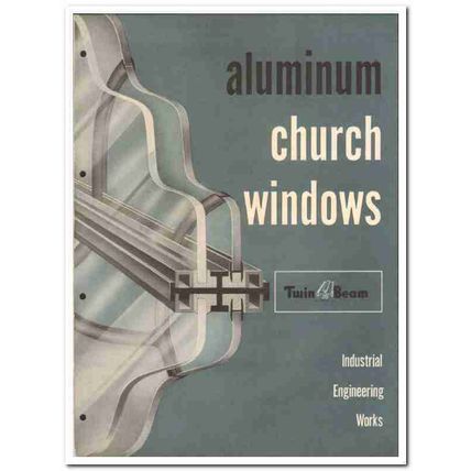 Industrial Engineering Works Inc 1955 vintage window catalog aluminum