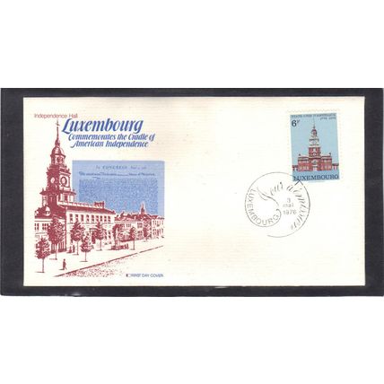 FDC Int'l Luxembourg Honoring USA Bicentennial (Cachet-U/A) CV01073