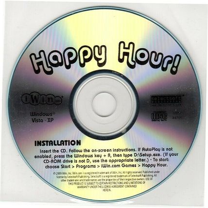 Happy Hour! (PC-CD, 2009) for Windows Vista/XP - NEW CD in SLEEVE