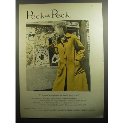 1951 Peck and Peck Coat Ad - Photo by Tom Palumbo - It's a liberal arts