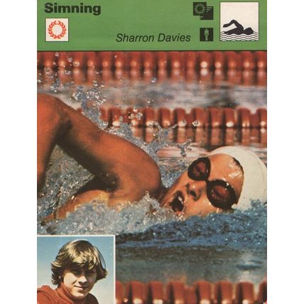 Sharron Davies Olympics Swimming Champion Games Card
