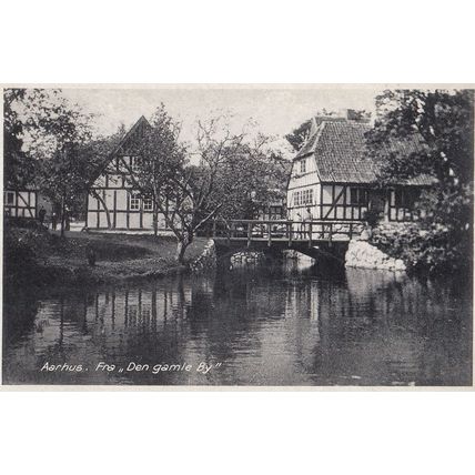 Aarhus Fra Den Gamie By Old Denmark Postcard