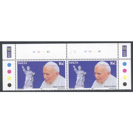 Malta 2001 - Saint Paul and Pope John Paul II x2 - mint