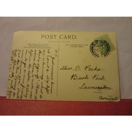 THE STILLNESS OF NIGHT used antique postcard 1905 pm