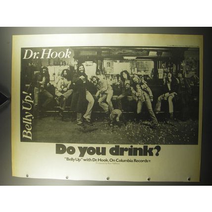1974 Dr. Hook Belly Up! Album Advertisement - Do you drink?