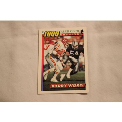 Barry Wood 1991 Topps 100 YARD CLUB NO. 16
