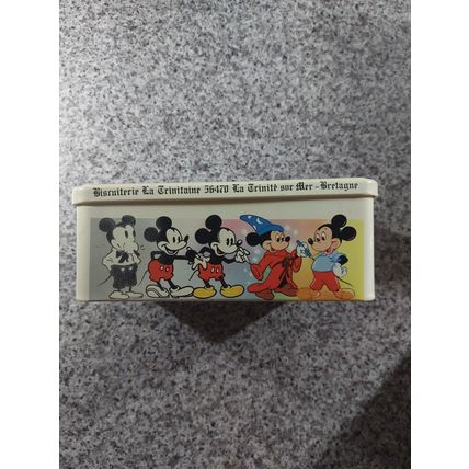 Vintage Mickey Mouse French Biscuit Tin - Approx 20 x 13 x 7 cm