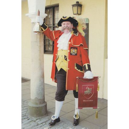 David Wiltshire Warminster Wiltshire Town Crier Rare Postcard