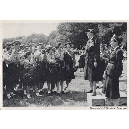 Wiltshire Girl Guides Brownies Leader 1965 Postcard Please Read