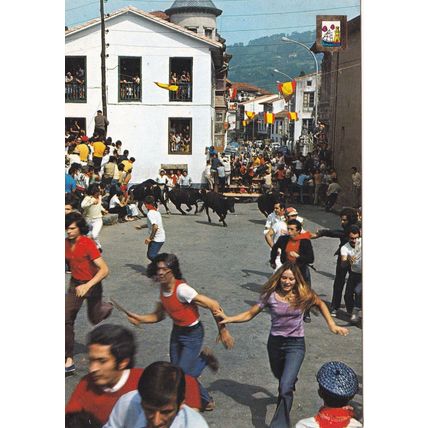 Ampuero El Encierro Spain Postcard used creased