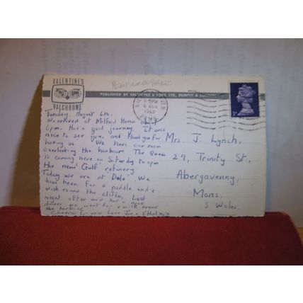 LILY PONDS, BOSHERSTON, Wales.. used postcard by Valentine 1968 pm =