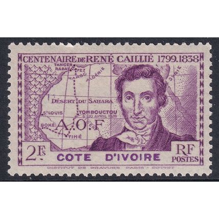 French Ivory Coast 1939 SG 164 MM (E-356 (13))