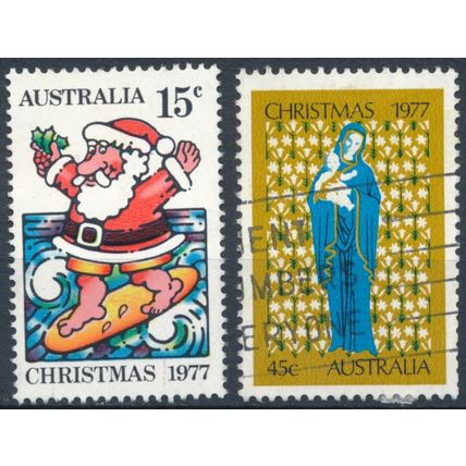 Christmas - Australia 1977 - MNH & F H - SG 655/6