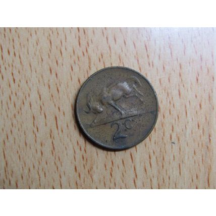 South Africa 1966 2 Cents Coin