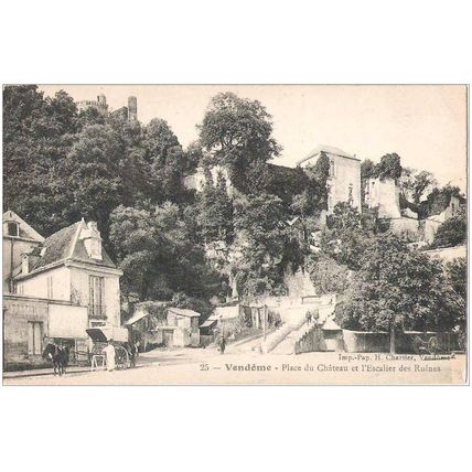 41 - VENDOME - Place du château et l’escalier des ruines