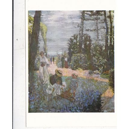 Edouard Vuillard Jardin a Villeneuve sur Yonne Postcard Unused VGC