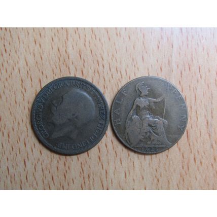 GB 1925 George V Half PennyCoin