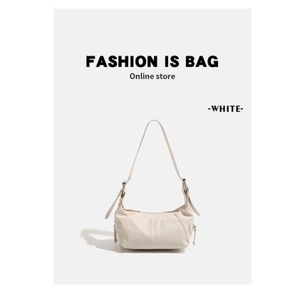 Women Crossbody Leather Handbag White