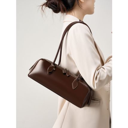 Women Genuine Leather Crossbody Bags Women's Tote Shoulder Bag Brown