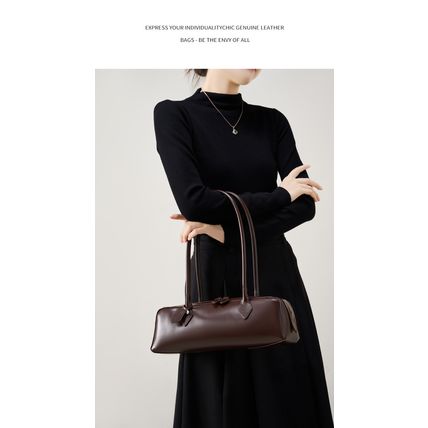 Women Genuine Leather Crossbody Bags Women's Tote Shoulder Bag Brown