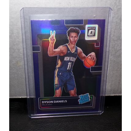PANINI 2022-23 DYSON DANIELS PURPLE OPTIC RATED ROOKIE BASKETBALL CARD #250