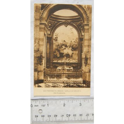 vintage postcard San Francisco El Grande, Madrid ref.1