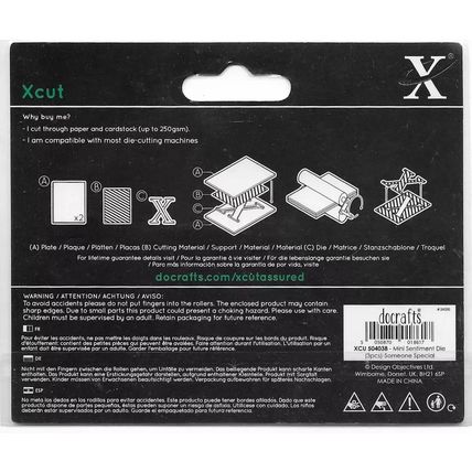 Xcut. Someone Special Die Set. Die Cutting Cardmaking Scrapbooking Crafts