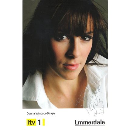 Donna Windsor Dingle Verity Emmerdale Hand Signed Cast Photo