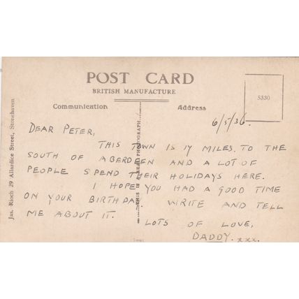EC58 STONEHAVEN HARBOUR . PRINTED POSTCARD.