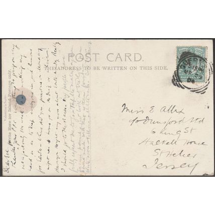 Spent! - The Fox, 1904 - Valentine's Postcard