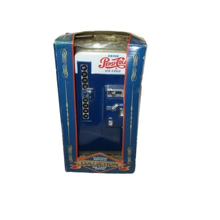 Golden Pepsi Vending Machine Die Cast Bank Celebrating 100 years of Pepsi