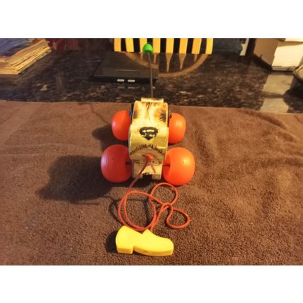 Old Vintage Original Fisher Price Snoopy # 693 7 1/2" Long Working 1966