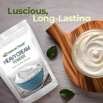 Z Natural Foods Heavy Cream Powder - Nutrient-Dense, Delicious Powdered Cream wi