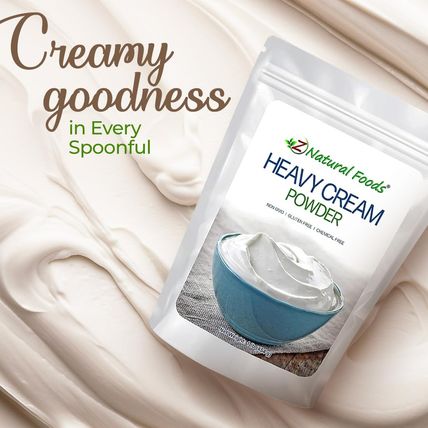 Z Natural Foods Heavy Cream Powder - Nutrient-Dense, Delicious Powdered Cream wi