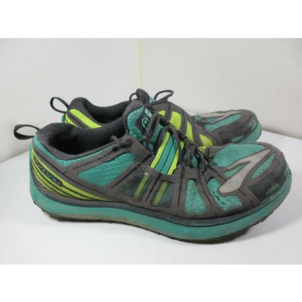 BROOKS Pure Grit 2 P2 Running Athletic Shoes Green Yellow Size 10 US Women's