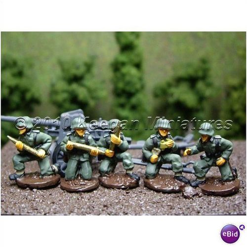 1/76 20mm 1/72 Painted German Anti Tank Gun Crew GR16