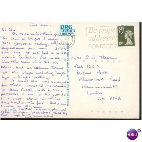 Scotland Postcard - Greetings From Perthshire - J. Arthur Dixon PPR 25335