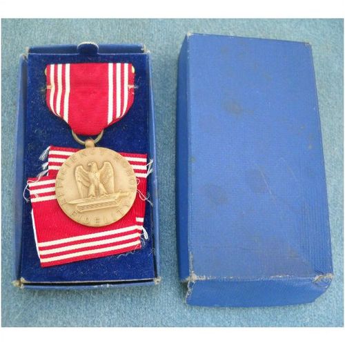 Original WWII US Army Good Conduct Medal with Box 1944