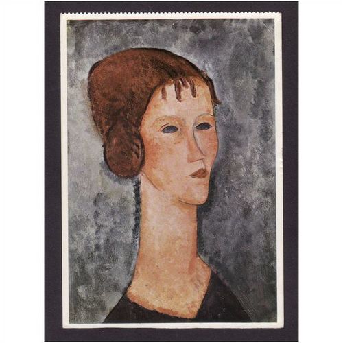 Portrait of a Lady Amadeo Modigliani Card No 9299 1966 used