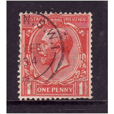 GREAT BRITAIN 1924 1d SCARLET SG 419 FINE USED #1
