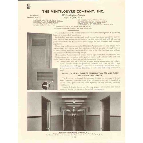 ventilouvre company 1941 adjustable louvre door window vintage catalog