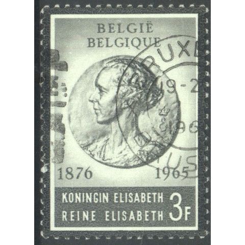 Belgium 1965 - SG1958 - 3f black - Queen Elizabeth (by A. Courtens) - used