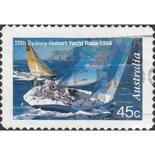 AUSTRALIA, SHIP, Sydney-Hobart race, Hobart, blue 1994, 45c, #2