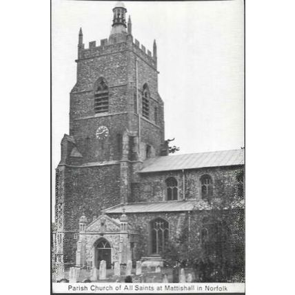Mattishall, Norfolk - All Saints Parish Church - postcard c.1980s