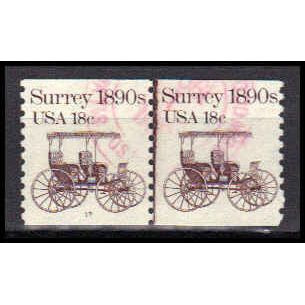 Used 1907 18c Surrey Fine CNP Left 17 PA0538